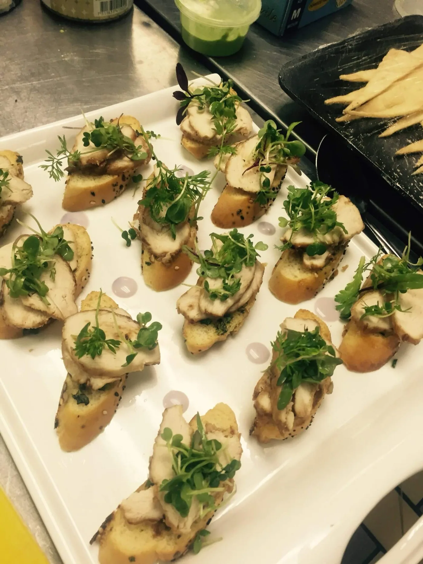Kosher finger food, catered corporate reception